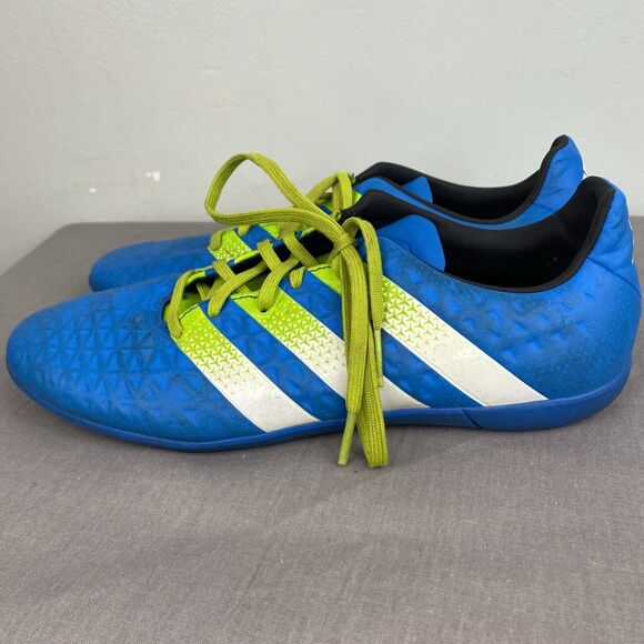 Adidas Shoes Men's / Youth 6 Blue Indoor Soccer Cleats ACE non marking - Picture 3 of 8